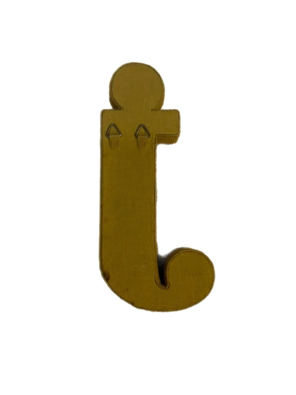 Anthropologie Bohemian Monogram Multicolor Patterned Letter J Wall Accent Decor